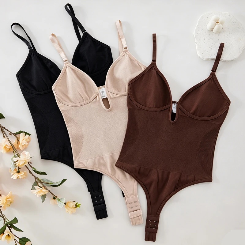 Shapewear Bodysuit Firm - Kadınlar İçin Sırtı Açık Vücut Şekillendirici